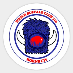 Water Buffalo Club 716 - Horns Up! Sticker